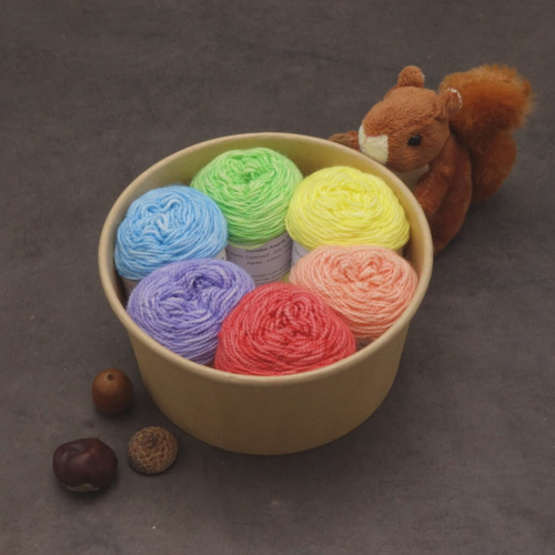 Knit Bowl Tourbillon Amande Fing 6x25g Arc-en-ciel clair