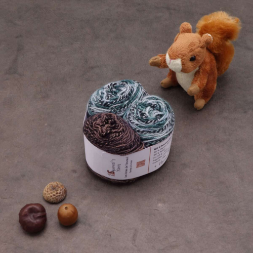 Kit Chaussettes - Tourbillon Acacia Fing - Les brumes de Brocéliande + Marrons grillés - S