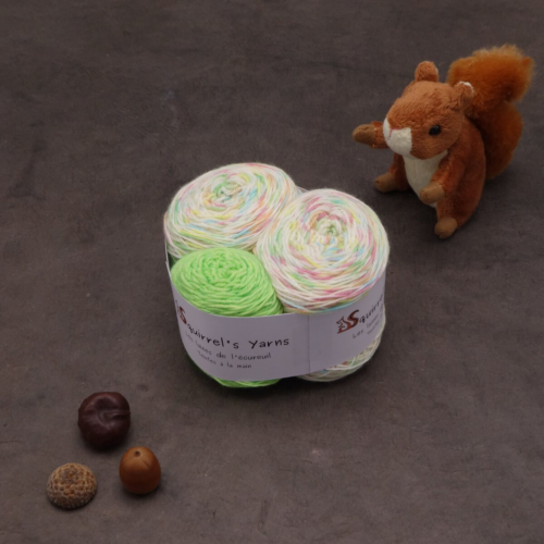 Kit Chaussettes - Amande Fing - Petits œufs en sucre + Péridot - M