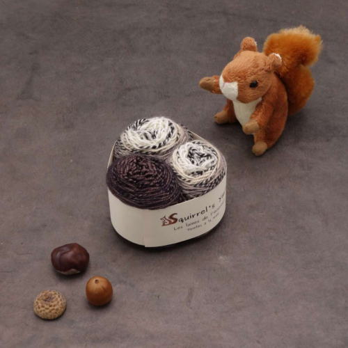 Kit Chaussettes - Tourbillon Acacia Fing - Cappuccino Gradient + Marrons grillés - S