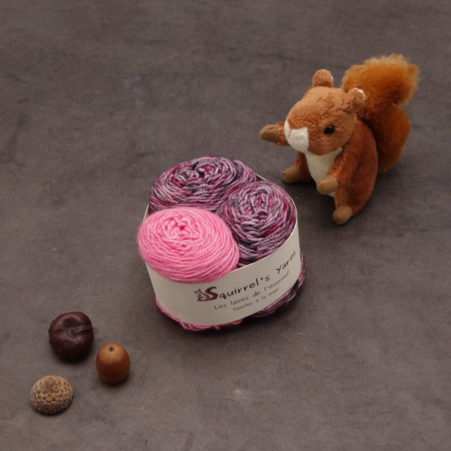 Kit Chaussettes - Tourbillon Amande Fing - Fée Morgane + Lait framboise - S