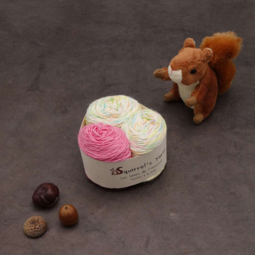 Kit Chaussettes - Amande Fing - Petits œufs en sucre + Lait framboise - S