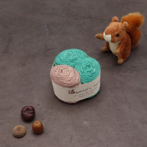Kit Chaussettes - Amande Fing - Orpin d'Espagne + Bois de rose - S
