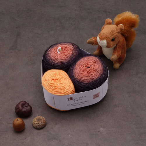 Kit Chaussettes - Amande Fing - Fruit du hasard Gradient + Sorbet à l'orange - M