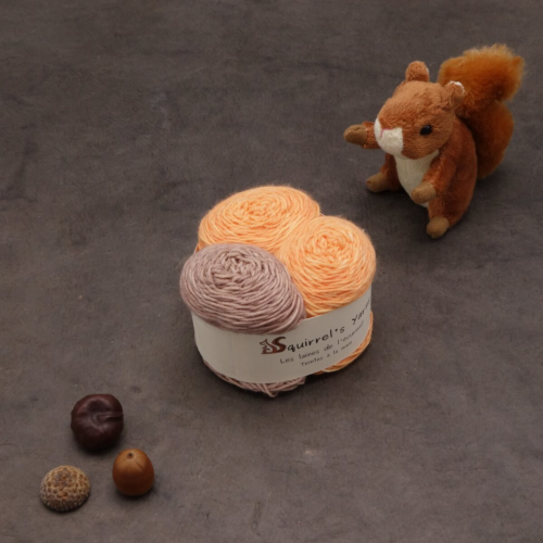 Kit Chaussettes - Amande Fing - Sorbet à l'orange + Bois de rose - S