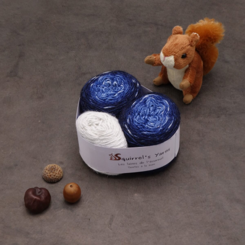 Kit Chaussettes - Pécan Fing - Nuit étoilée Gradient + Flocon de neige - M