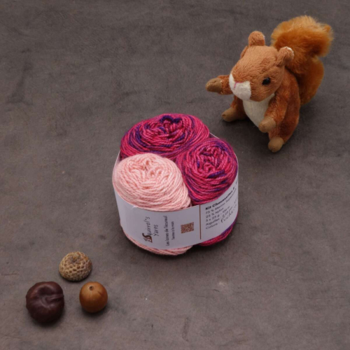 Kit Chaussettes - Tourbillon Amande Fing - Fuchsia + Saluer le saumon - S