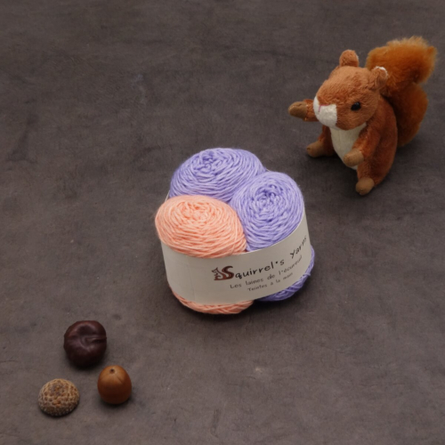 Kit Chaussettes - Amande Fing - Iris + Peau de pêche - S
