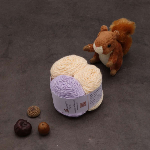 Kit Chaussettes - Amande Fing - Sorbet melon + Buddleia - S