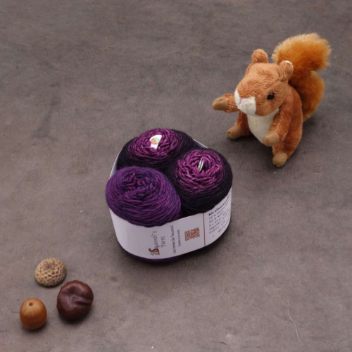 Kit Chaussettes - Amande Fing - La robe d'Albus Gradient + Rhodolite - S