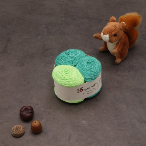 Kit Chaussettes - Amande Fing - Orpin d'Espagne + Péridot - S