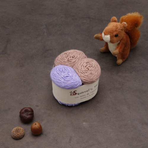 Kit Chaussettes - Amande Fing - Bois de rose + Iris - S