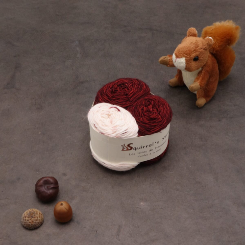 Kit Chaussettes - Amande Fing - Grenat + Glace aux griottes - S