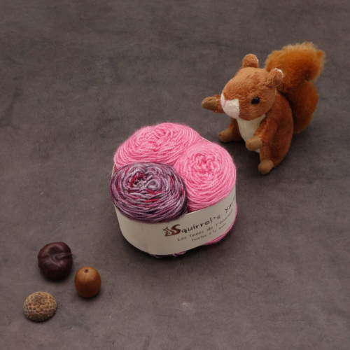 Kit Chaussettes - Tourbillon Amande Fing - Lait framboise + Fée Morgane - S