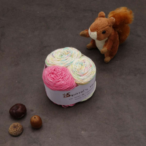 Kit Chaussettes - Tourbillon Amande Fing - Petits œufs en sucre + Lait framboise - S