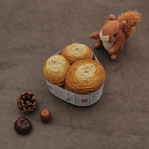 Kit Jacquard - Tourbillon Noisette Sport - L'or des Incas Gradient - 50g+2x25g